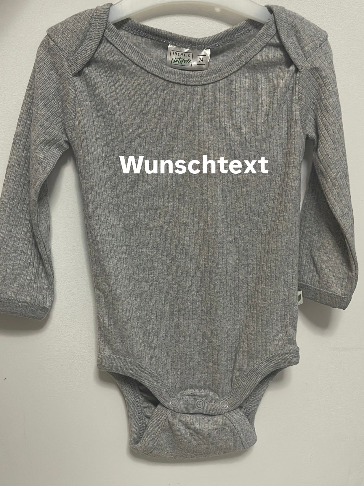 Baby Body mit Wunschtext für Junge Mädchen