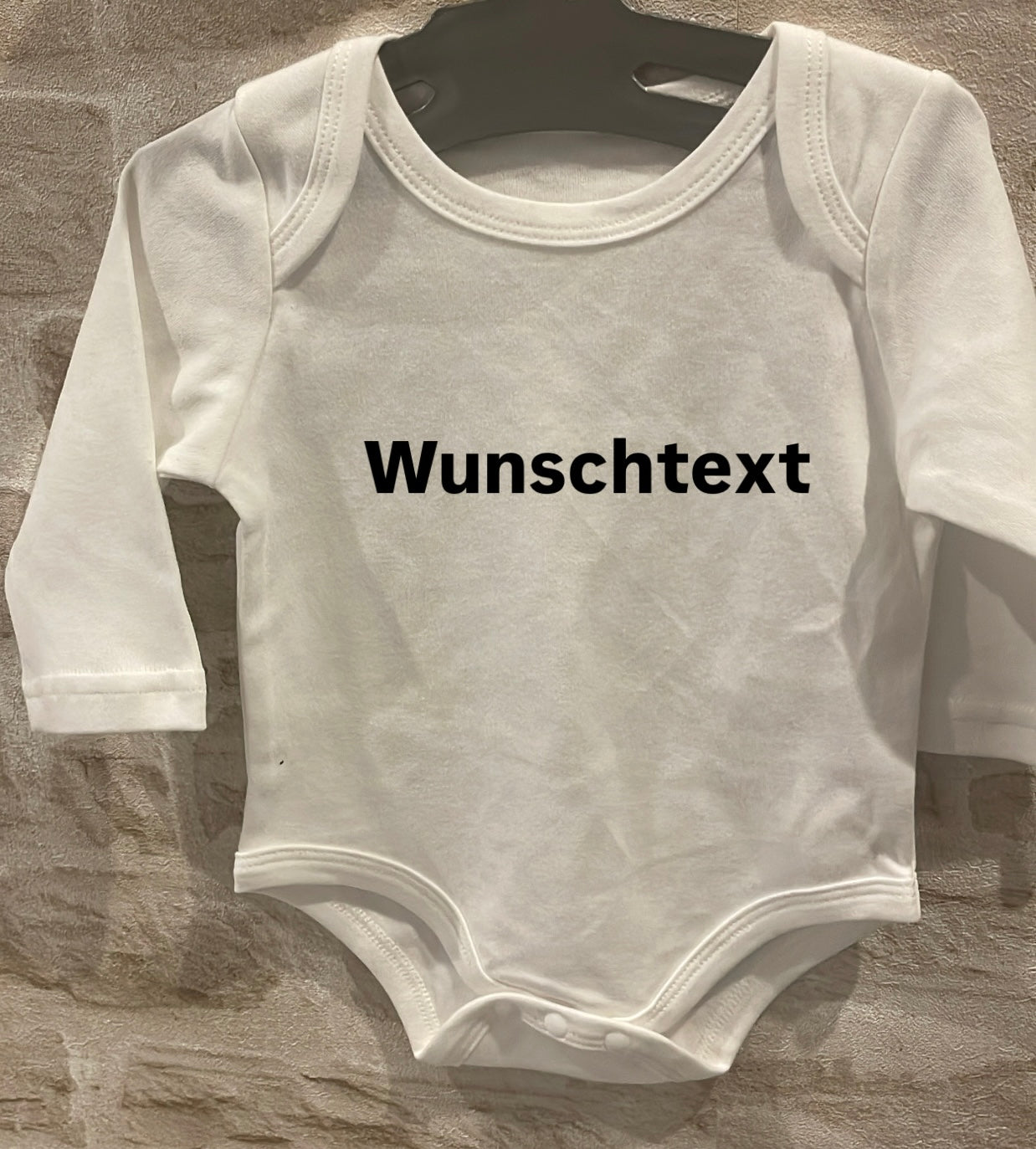 Baby Body mit Wunschtext für Junge Mädchen