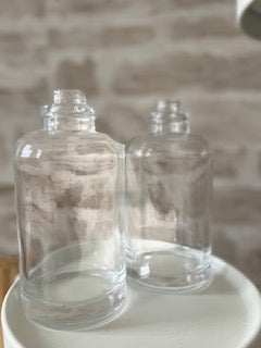 BIKALAN 2-er Set Glas Spender; Pumpspender; Spenderflasche
