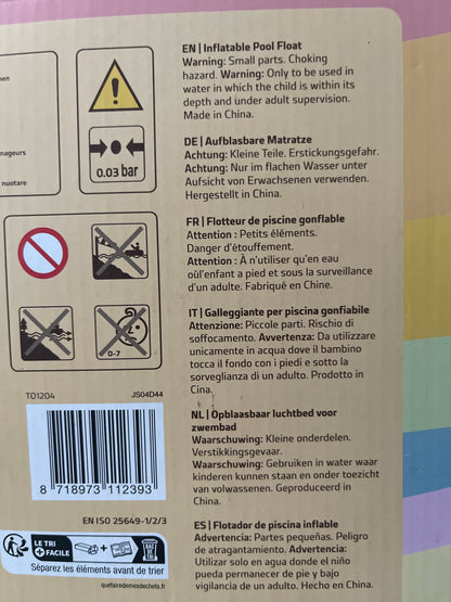 Aufblasbare Matratze - Eis am Stiel für Sommertage Pool Float