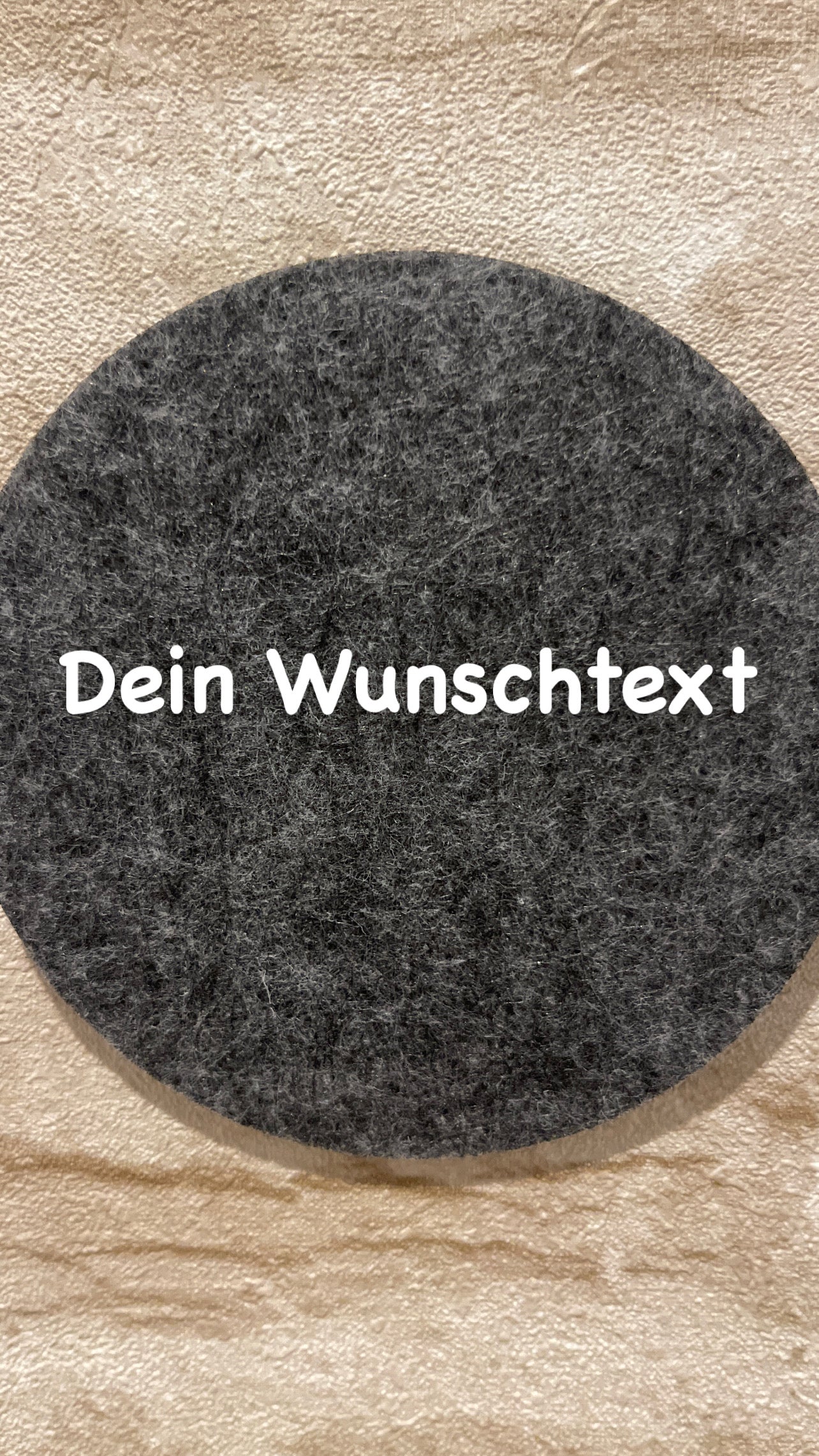 Untersetzer aus Filz personalisiert