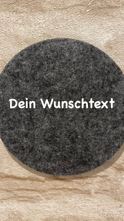 Untersetzer aus Filz personalisiert