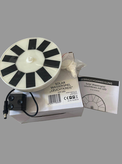 Weltbild Solar Wasserspiel Leuchtkreis mit LED