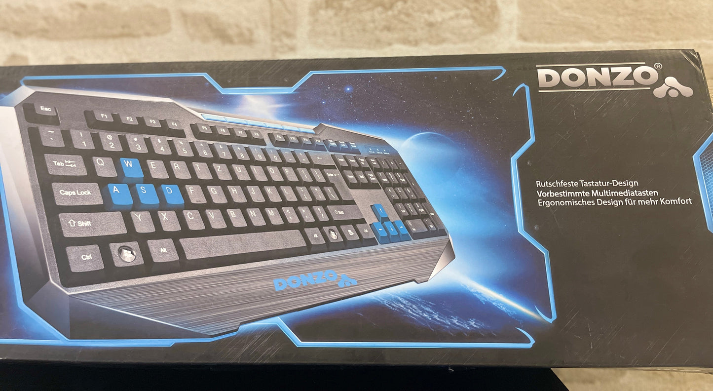 DONZO SI-832 Tastatur Gaming QWERTZ USB NEU
